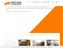 Tablet Screenshot of percassicostruzioni.com